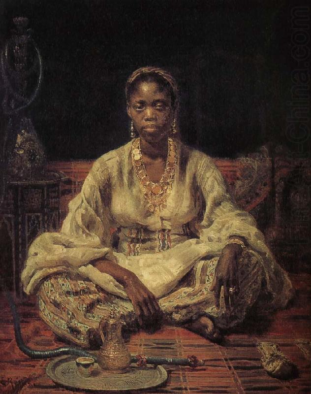 Black girl, Ilia Efimovich Repin